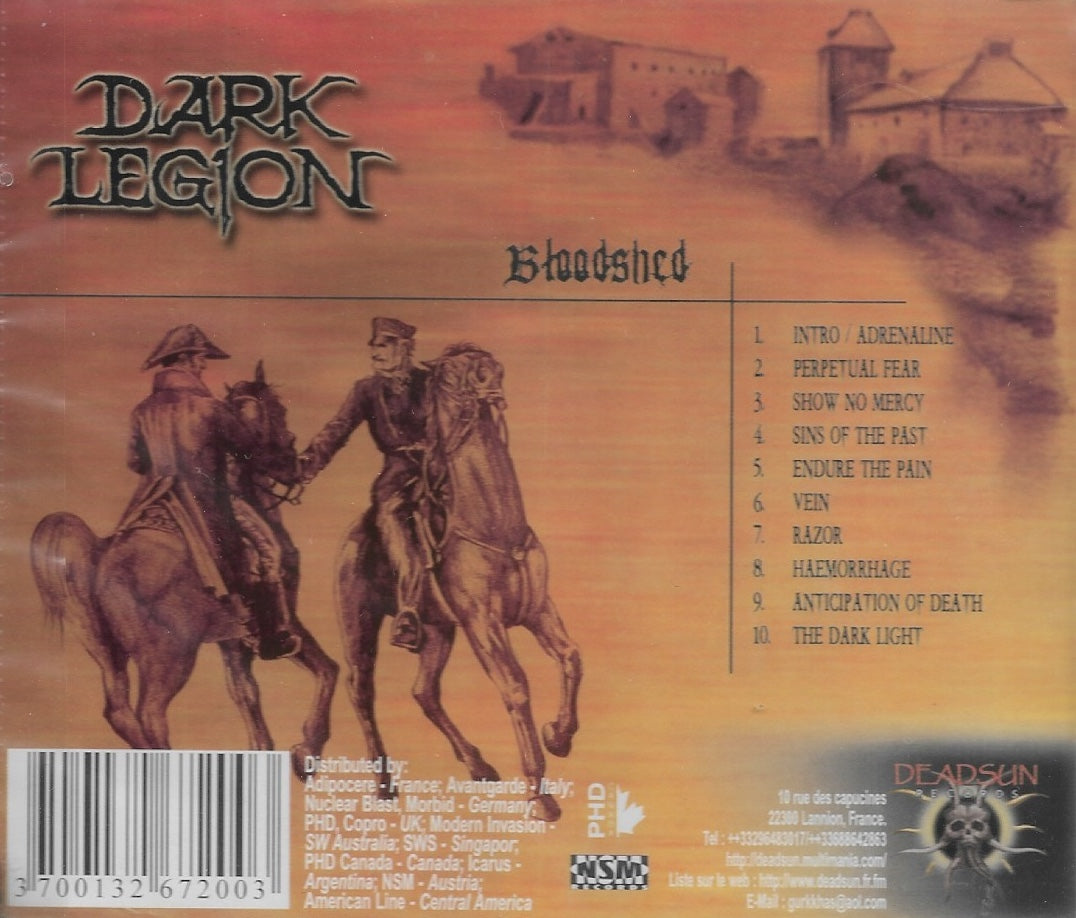 CD - Dark Legion "Bloodshed"