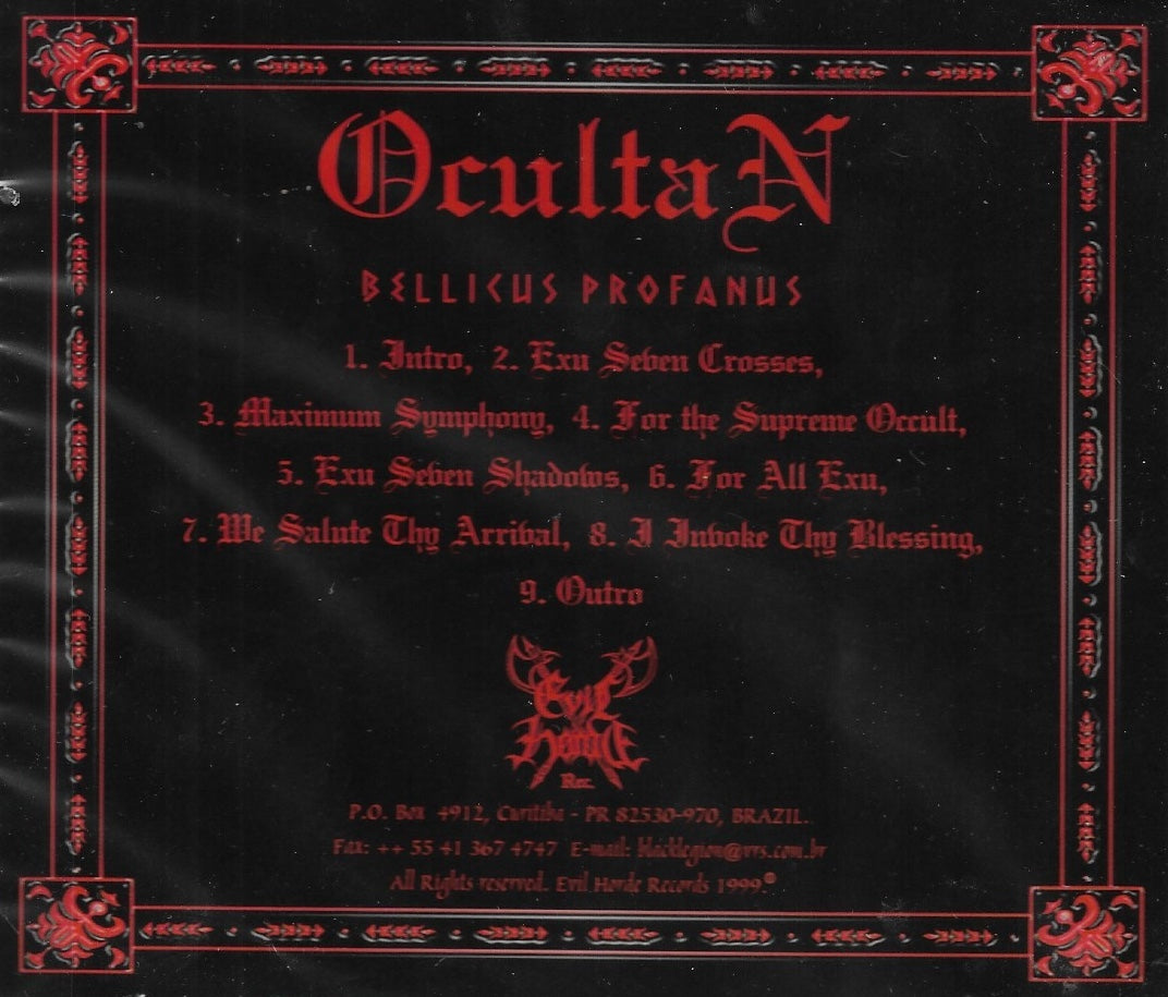 CD - Ocultan "Bellicus Profanus"