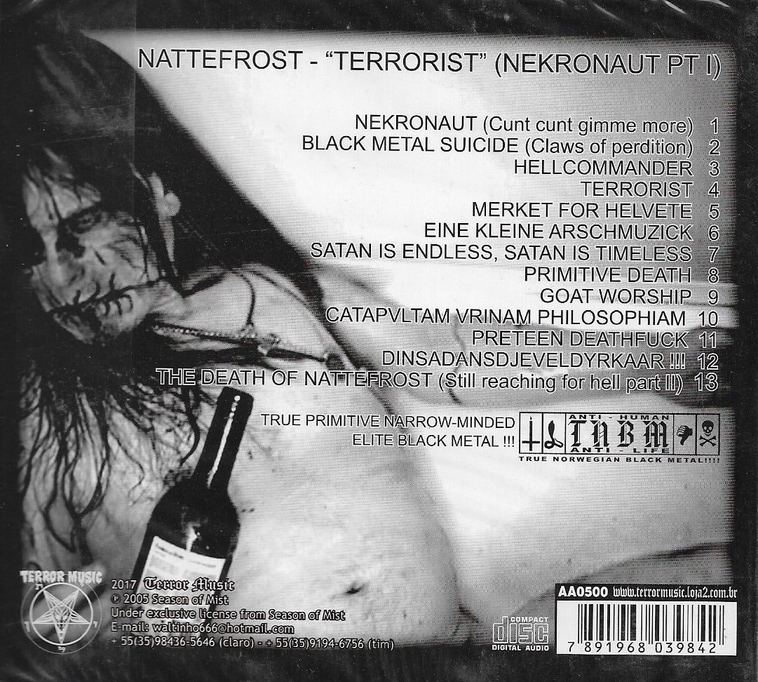 CD - Nattefrost "Terrorist (Nekronaut Pt.1)"